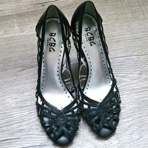 BCBG black pumps
